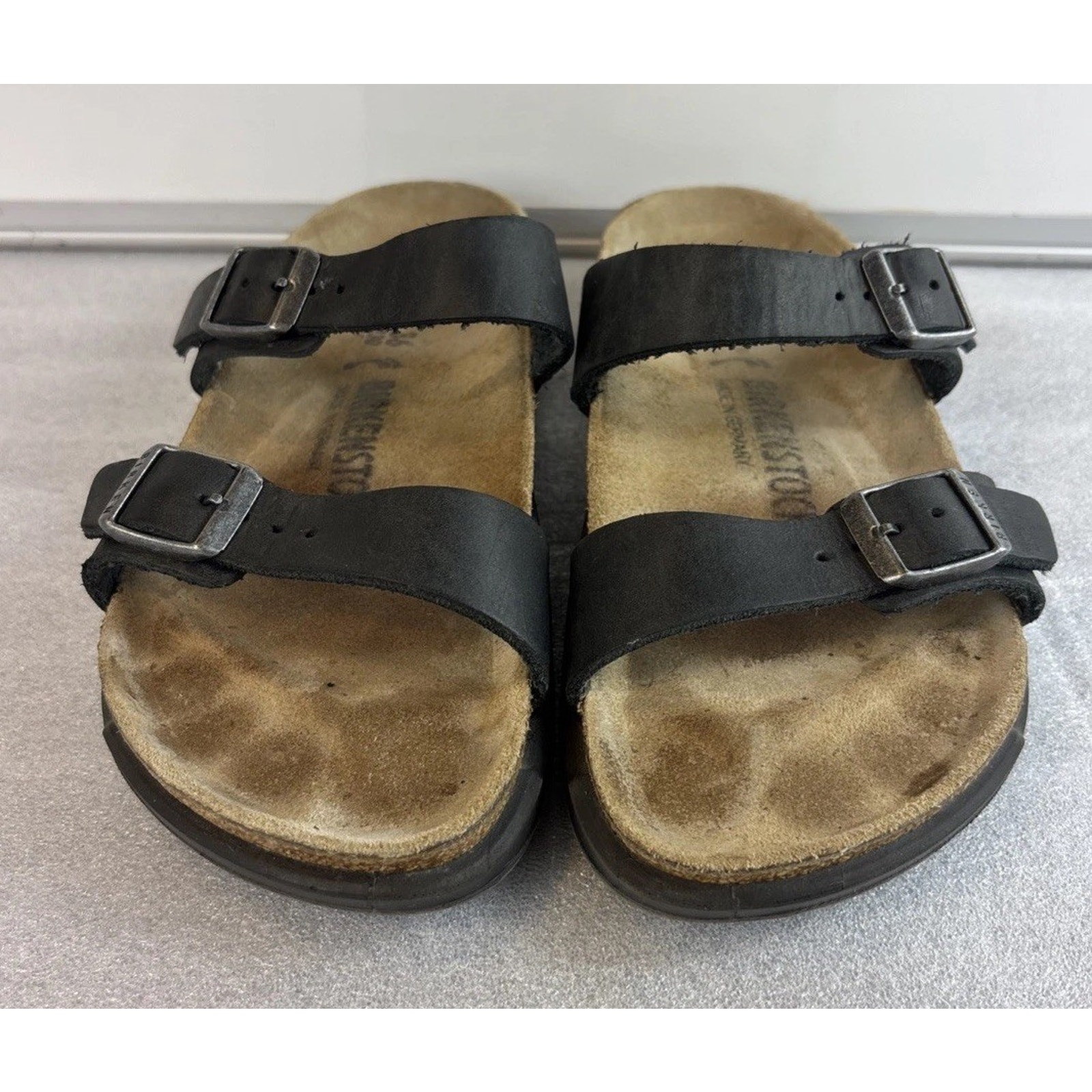 Birkenstock Sierra Ct Black Oiled Leather Sandal Eu 36 W5